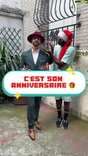 Redouane Behache Instagram - C’est son anniversaire 🎁 @moussiertombola joyeux Toi #ouaicestbon #amour #plaisir #world #comedy #Congo #Senegal #Algérie #Afrique #France @chevignon_fr @stylecorner95