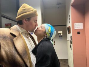 Reeve Carney Instagram - Endlessly proud of this one ❤️ This time on her triumphant run of @bwaygatsby @papermillplayhouse 🙌🏻😊🎊🎉🍾 Congratulations @livevamaria on yet another breathtaking performance 🙌🏻👏🏻💐❤️ Cheers to you, and to everyone at #BwayGatsby!! 🍾🎉🎊