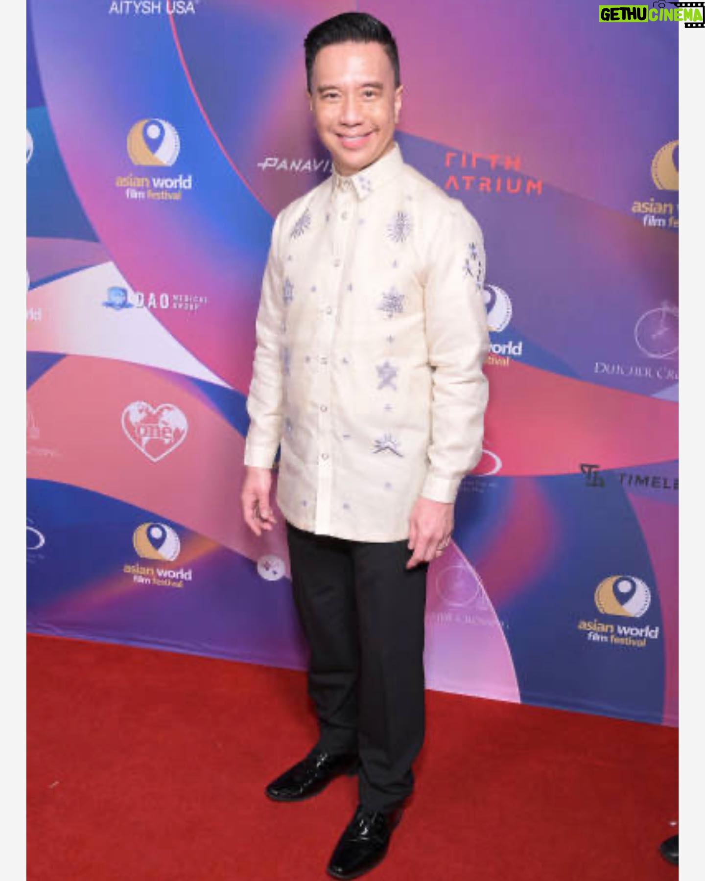 Reggie Lee - 2.8K Likes - Such an amazing night of celebrating Asian World Cinema at last night’s @asianworldff Awards Night Gala. Honoring the amazing #ParkChanWook as well as my buddy @francisho_inspire1 who is putting inspiring Filipino stories front and center. Thank you to @themestizola and @sojannelle for this beautiful barong. Robert and Gabe you are masters of your art! Also great to see friends @janetrnepales and @yongchavez who were both on the jury. As well as my kapatid @rubenvnepales . And the always amazing and supportive @michsugi from @capeusa . Oh and my little bro @iamcarlinjames !! Congrats to all the awardees! So great to celebrate you and put our stories and your beautiful work in the spotlight! Onward and upward!! 👊🏽👊🏽👊🏽