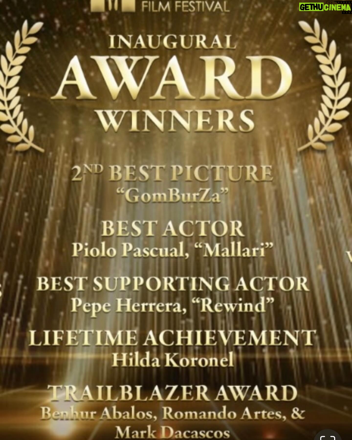 Reggie Lee - 2.4K Likes - Congratulations to the winners of the Inaugural @manilaintlfilmfest !!!! And huge congrats to the dream team led by @lisalew207 @rubenvnepales and @janetrnepales that made it all possible! What an amazing step forward in bridging the gap between Filipino Cinema and the Filipino American community and the world. Wonderful to meet you @mr_enchongdee ! Here’s to your continued success and impactful work!! 🥂So great to see so many friends and colleagues all together for a very special evening!! What a pleasure it was to be on the jury of this Inaugural #ManilaInternationalFilmFestival. Thank you @vintagallery for this special Barong. MABUHAY!! 🙌🏽🙌🏽🇵🇭🥂
Red carpet 📸: The one and only @sthanlee
Other 📸 by : @janetrnepales @gtongi @rubenvnepales
Barong by @vintagallery