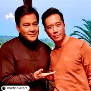Reggie Lee Instagram - What better way to close out #FilipinoAmericanHistoryMonth than to re-meet this Filipino legend!! You are a national treasure @martinnievera !! Thank you for your kindness and your amazing talent.  I’ve looked up to that majestic voice of yours since I was a kid! Thank you @chefvallerie for the re-introduction!! Can’t wait to re-meet again next time!! 👊🏽🇵🇭#Repost @martinnievera with @get.repost
・・・
Ok this happened… I met for the second time @mrreggielee only this time we had something in common. We found out we both love @chefvallerie and @yamashirola so much so we ended up on top of the same mountain on the same night! Reggie you make me proud to be Asian . Especially in the country we share, The Philippines! You have brought us so much pride with all the roles you have tackled. You are an amazing actor! It was an honor meeting you once again. I can’t wait until your next adventure. We are behind you 110 percent. Shine my friend! Shine!