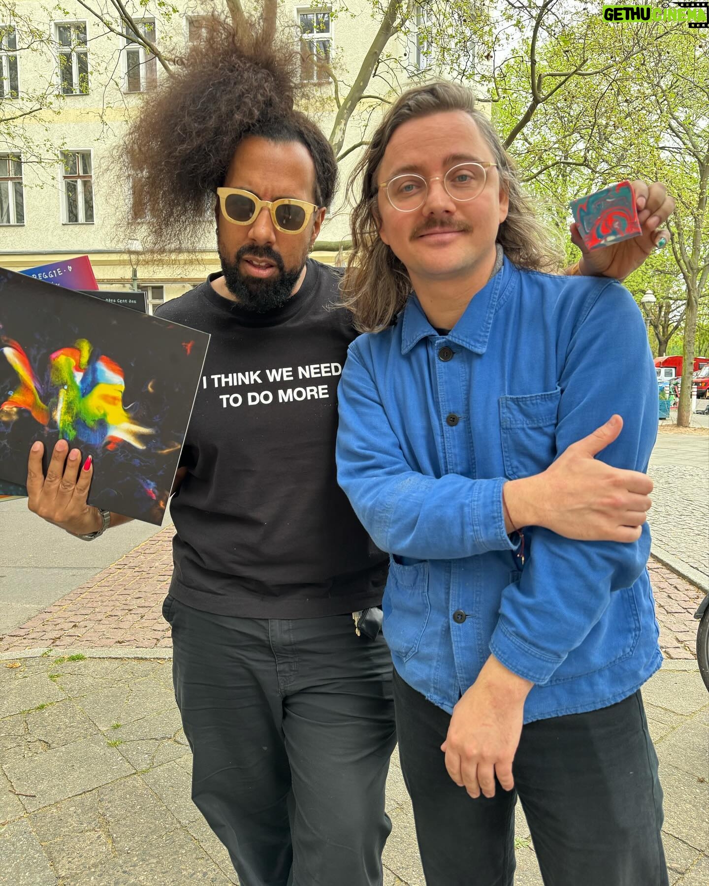 Reggie Watts - 1.4K Likes - Had the pleasure meeting @flavien_berger in Berlin on his tour! He brought me his latest records and his world class soap:) Check out his music it’s rather extremely exceptional♥️🇫🇷 📸 @aerodynamika