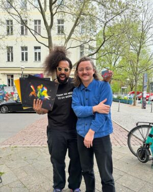 Reggie Watts Instagram - Had the pleasure meeting @flavien_berger in Berlin on his tour! He brought me his latest records and his world class soap:) Check out his music it’s rather extremely exceptional♥️🇫🇷 📸 @aerodynamika