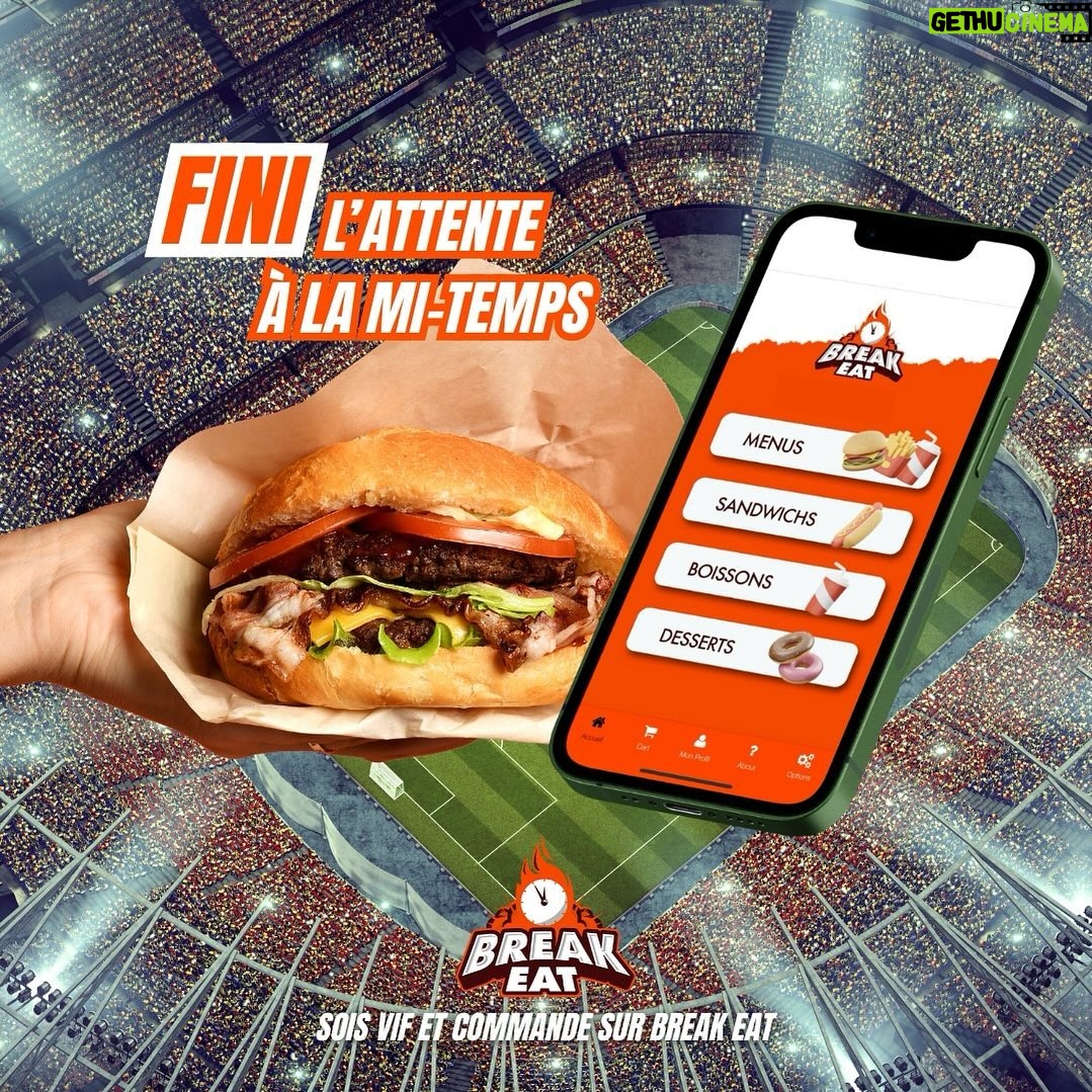 Rémi Notta - 3 Likes - Restez connectés, @breakeatapp ARRIVE BIENTÔT!! 🍔🥤🍿⚽️🏈🏀🏐 #breakeatapp #clickandcollect #buvette #mitemps #sports #food #drinks #fastlane