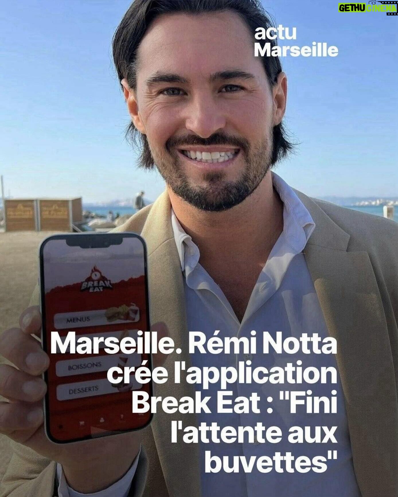 Rémi Notta - 3 Likes - Un grand merci à @actu.fr_marseille pour ce magnifique article sur mon application @breakeatapp retrouver l’intégralité de cet article sur le lien en story ! #marseille #breakeat #actu #actumarseille #sport #application