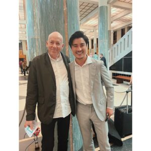 Remy Hii Instagram - A quick trip to Canberra to meet the Prime Minister @albomp and speak on behalf of my old school @nidacommunity and the Arts8 ahead of the May budget. 
What an honour to remind our government the importance of investing in arts education, and doing so in great company with Liz Hughes CEO and Australian Icon @sigrid_thornton_official 
Also got to meet the author of my favourite childhood books, and the first play I ever saw, Morris Gleitzman