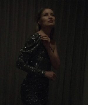 Rena Riffel Instagram - Glitters in the dark and in the light ✨Thank you to @femmeluxeusa #fashion and to my boyfriend for making me sparkle✨#femmeluxegal #dress #puffysleeves #modeling #influencer #photobyfieldmouse #artwork