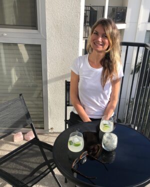 Rena Riffel Instagram - Cheers from the patio! 🍹 Loving our new cute bistro set for small spaces. I’ve always loved patios and balconies, we’ve been enjoying ours. Hope you all are having a nice happy hour 🍻#saferathome #socialdistancing #happyhour #magichour #view #cheers #decor #design