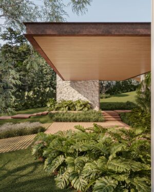 Renato Mendonça Instagram - A sensação é de que esta casa flutua sobre o terreno de 1500 m² 🍃

Este efeito foi alcançado através de uma interferência mínima no terreno, com poucos cortes e áreas terraplanadas. A casa foi apoiada no terreno, com poucas paredes e grandes vãos, distribuídos de forma a valorizar a mata preservada, ao fundo. 

O que mais vocês querem ver desse projeto? 

📸 @estudioklee