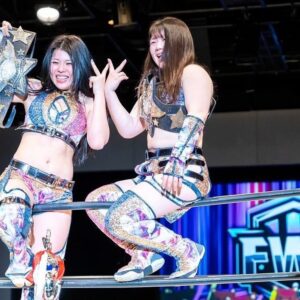 Reo Hazuki Instagram - 福岡凱旋でベルト獲れてよかった。

3度目のゴッデス奪還。
最多防衛記録塗り替えよう！！！
うちらFWCが最狂のタッグ屋だー！！！！

 #STARDOM #スターダム #女子プロレス
 #STARS #FWC #STC #同級生ず
 #コグマ #葉月 #HAZUKI #はづらー村 
 #タイトルマッチ #福岡