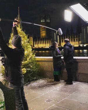 Reshma Shetty Instagram - I want to thank everyone for being so supportive of our movie . #jollygoodchristmas If you missed it there will be multiple  reruns including tonight at 6 pm eastern . Thank you again and here is a photo bomb of behind the scenes pics . Happy holidays !!!!! @hallmarkchannel @iamwillkemp #countdowntochristmas