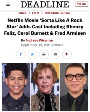 Rhenzy Feliz Instagram - Woah!! Kind of surreal seeing my face up there beside a couple legends! Finally get to announce that this is happening! Incredibly excited for my first movie.. now it’s time to go make it!!