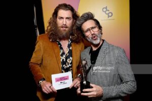 Rhett McLaughlin Instagram - What a night. We have the best team and fans anywhere. Thank you all for enabling these two middle-aged dads to live their dream for so many years. #streamys #showoftheyear