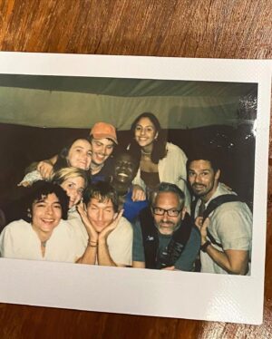 Rhianne Barreto Instagram - legend has it @abslawr is STILL stuck in her hotel room, the room service dining table trapping her forevermore x