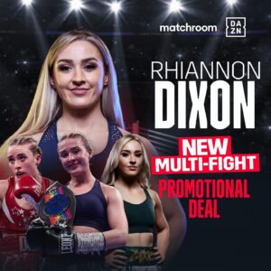 Rhiannon Dixon Instagram - ✍️ @rhiannondixon_ 🤝

The new Commonwealth Lightweight Champion extends pact with @MatchroomBoxing 🙌