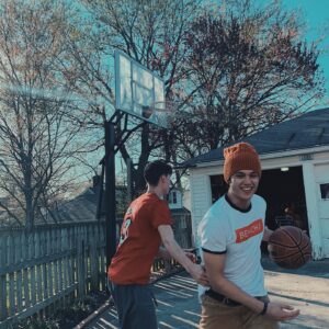 Rhys Miguel Instagram - Everyone else: 
Me: playing basketball in a beanie and khaki pants😂