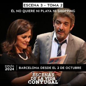 Ricardo Darín Instagram - “Escenas de la Vida Conyugal"

De Ingmar Bergman
Versión: Fernando Masllorens y Federico González del Pino
Dirección: Norma Aleandro

DESDE EL 2 DE OCTUBRE
2 ÚNICAS SEMANAS EN EL TEATRE COLISEUM 

Entradas a la venta en @balanaenviu (Link en Bio) 

@nataliacarrabotta 
@elio201164 
@sandromassironi 

#EscenasDeLaVidaConyugal #RicardoDarín #AndreaPietra #NormaAleandro #IngmarBergman #Teatro #España #Barcelona #Gira2024