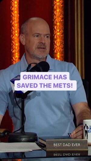 Rich Eisen Instagram - The Mets are on a 6 game win streak since Grimace threw out the first pitch. 

The @mets must gather every character from @mcdonalds Land to throw out ceremonial first pitches to keep the momentum up!