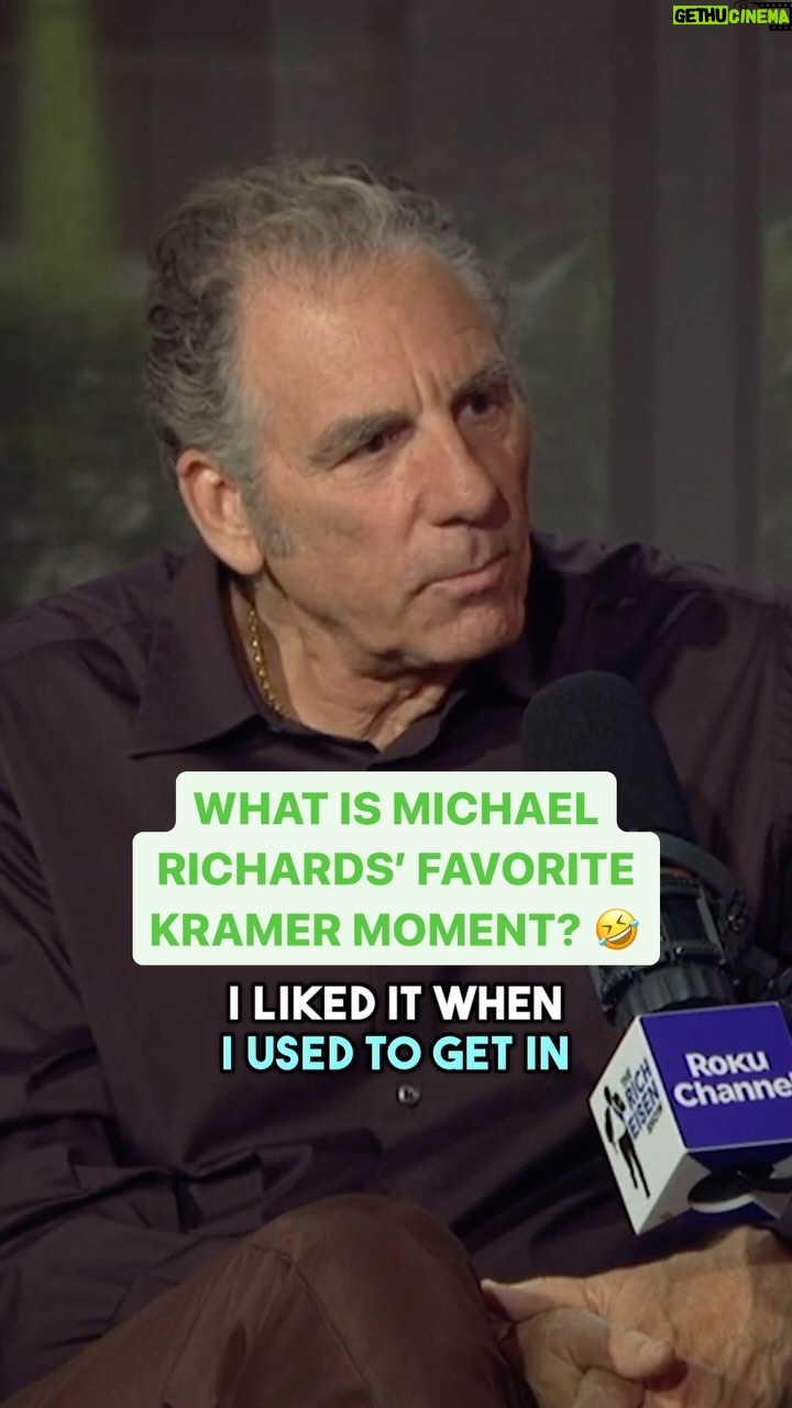 Rich Eisen - 55.6K Likes - There are so many hilarious Kramer moments throughout the history of @seinfeldtv, but what is Michael Richards’ favorite? 🤣