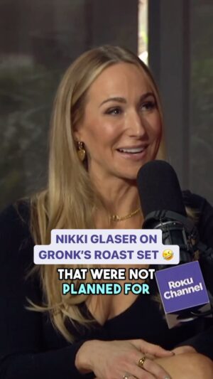 Rich Eisen Instagram - @nikkiglaser on the unplanned @gronk spike of a shot glass and Gronk’s hilarious delivery style of his roasts 🤣