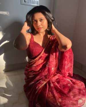 Richa Joshi Instagram - Noor 🌹 

.
#instalikes #explore #instadaily #richajoshi #newpost #saree #beauty #fyp #indianwear
