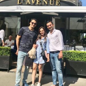 Richa Pallod Instagram - With my favourite boys#parisstreet#foodstagram 🍹🍸🍷🎂