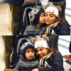 Richa Pallod Instagram - Mickey & her mouse 🐵 #travellingthroughtheworld #enroute Brussels #my birthday boy.may you always be kind and humble in the realm of your life 😇😇