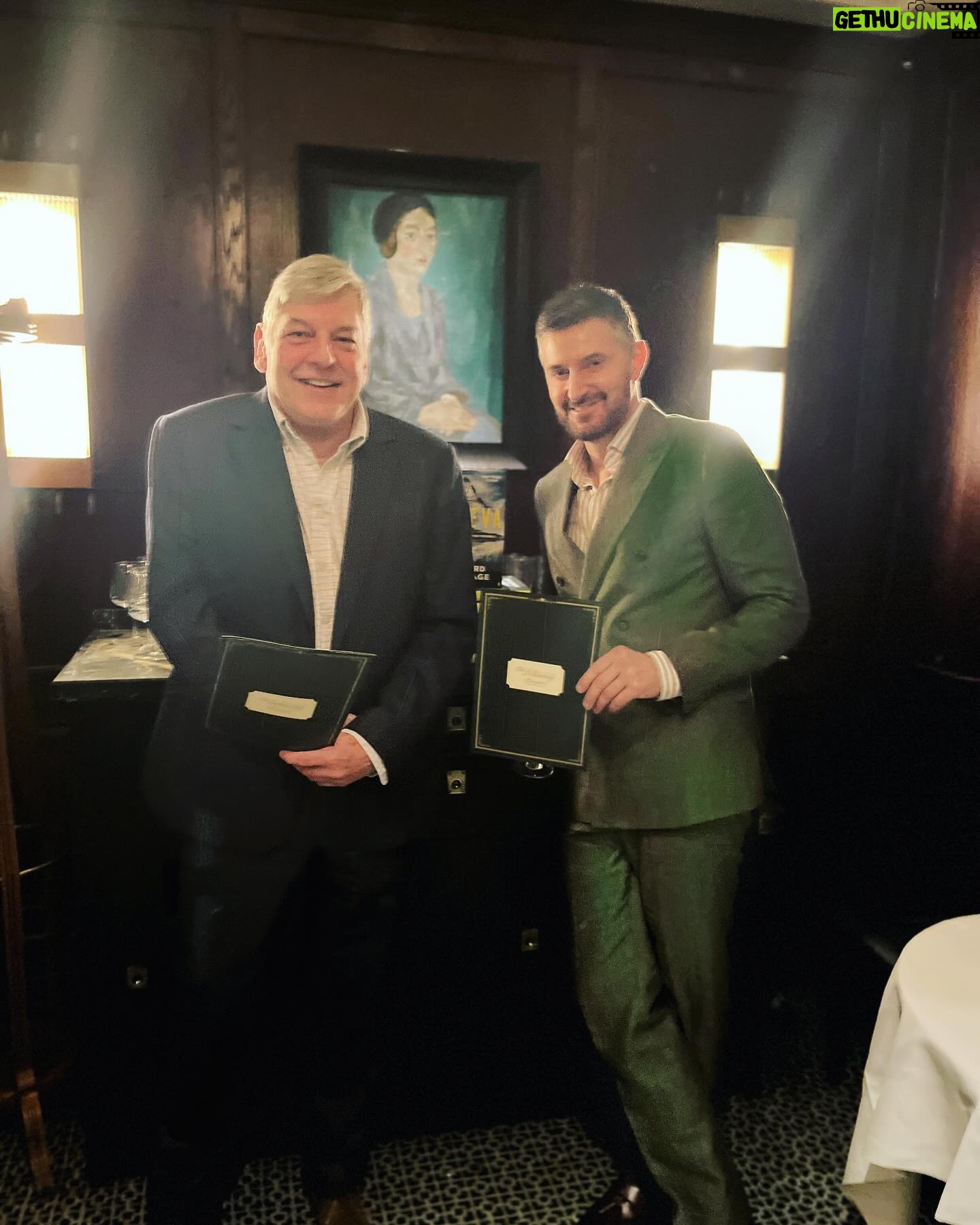 Richard Armitage - 4.6K Likes - Thank you @thedelaunay and Tim Wapshott for wonderful evening. I really enjoyed the banter. My friends celebrating their 25 Wedding anniversary were overwhelmed with your generosity. 🙏📚