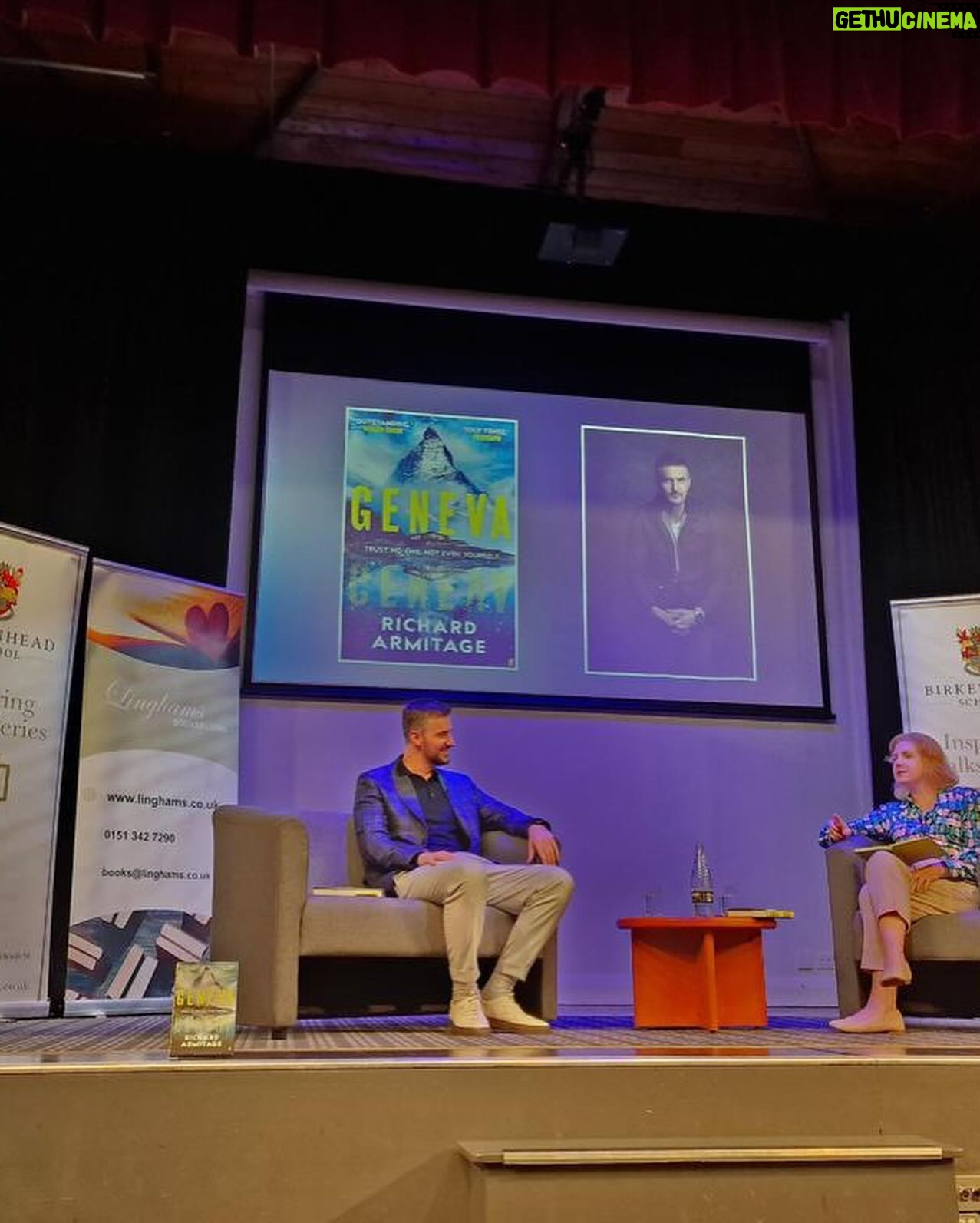 Richard Armitage - 11K Likes - Thanks for a great evening and a great chat #geneva @linghamsbooks