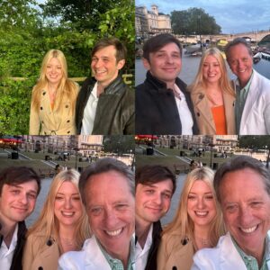 Richard E. Grant Instagram - Very happy to see our daughter @oliviagranted and her fiancée Florian for dinner beside the Thames ❤️❤️❤️