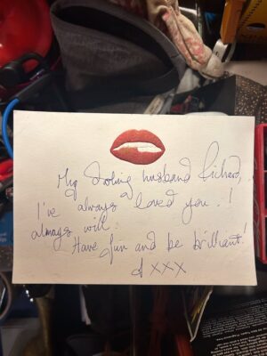 Richard E. Grant Instagram - This card sits on my desk from my late wife. Whenever either of us went away on location, we always left cards on the pillow or in a suitcase. Saved boxes of them. To have loved and been loved, is her greatest gift and continues to sustain me, Happy ❤️alentine’s Day ❤️❤️❤️❤️❤️❤️❤️❤️❤️❤️❤️❤️❤️❤️❤️❤️❤️❤️