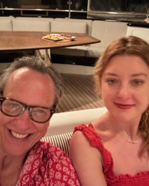 Richard E. Grant Instagram - Sailing on the Caribbean Sea with @oliviagranted - Lady in red ❤️🌴❤️🌴❤️🌴❤️🌴
