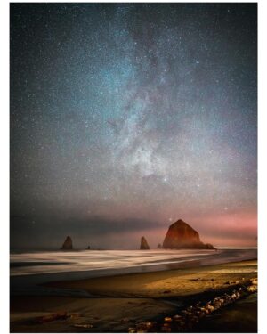 Richard Rankin Instagram - I call this Rocks at Night Poking Through the Water with the Stars Twinkling above the Rocks, oh yeah. #cannonbeach #oregon #leicam11