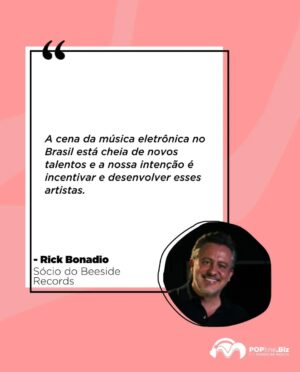 Rick Bonadio Instagram - 💽🎵 Com foco em House, Afro House, Techno e Tech House, o DJ e produtor musical Bruno Martini, junto ao empresário holandês Edo Van Duijn e o produtor e CEO da gravadora Midas Music Rick Bonadio, lançam o selo @beesiderecords. 

O primeiro lançamento do selo, “Static”, é a faixa de Bruno Martini com a DJ e cantora brasileira LAAU, com previsão de lançamento nas plataformas digitais em 06 de junho. 

O Beeside Records conta com a parceria da FUGA, distribuidora holandesa que capacita empresas de música independentes. 

Confira todos os detalhes acessando o nosso site: POPline.Biz (link na bio, nos stories e destaques “News”)!