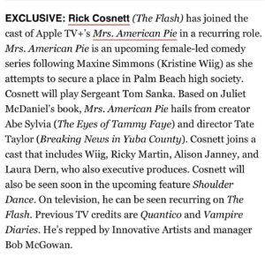 Rick Cosnett Instagram - Can’t believe I get to work with these people 🙀  F*#!