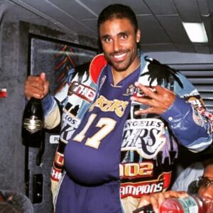 Rick Fox Instagram - Won my third NBA Championship 5 months pregnant #Baq2Baq2Baq 3X #TheDumbJockChronicles