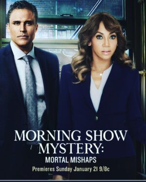 Rick Fox Instagram - Morning Show Mystery: Mortal Mishap @hollyrpeete @hallmarkmovie January 21st 9/8C