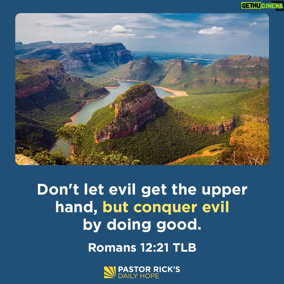 Rick Warren - 2.1K Likes - If you want to be responsible, God says you have to put your mind in gear before you put your mouth in motion.
Find out how he wants you to respond to hurt in today’s #DailyHope devotional. Click the link in profile or visit http://bit.ly/pastorrick.