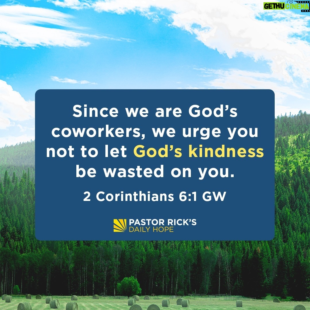 Rick Warren - 1.9K Likes - Don’t let past failures get in the way of today’s obedience to God. Find out what to do when God gives you another chance to fulfill your life mission in today’s #DailyHope devotional. Click the link in profile or visit http://bit.ly/pastorrick.