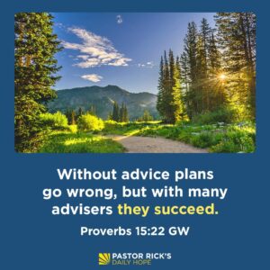 Rick Warren Instagram - Are you facing a tough decision about what to do in your job or career? In today’s #DailyHope devotional, Pastor Rick explains three biblical steps that apply to any kind of major decision you need to make. Click the link in profile or visit http://bit.ly/pastorrick.