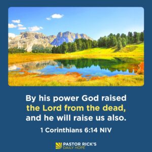 Rick Warren Instagram - The greatest power in the universe is resurrection power—and it’s available to you. Discover what difference this makes in your life in today’s #DailyHope devotional. Click the link in profile or visit http://bit.ly/pastorrick.