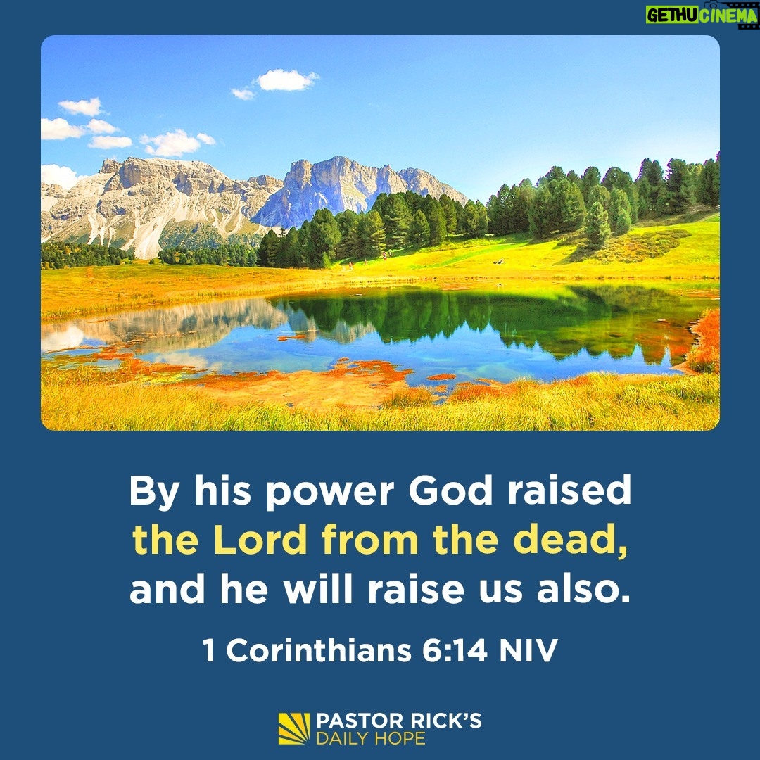 Rick Warren - 2.6K Likes - The greatest power in the universe is resurrection power—and it’s available to you. Discover what difference this makes in your life in today’s #DailyHope devotional. Click the link in profile or visit http://bit.ly/pastorrick.