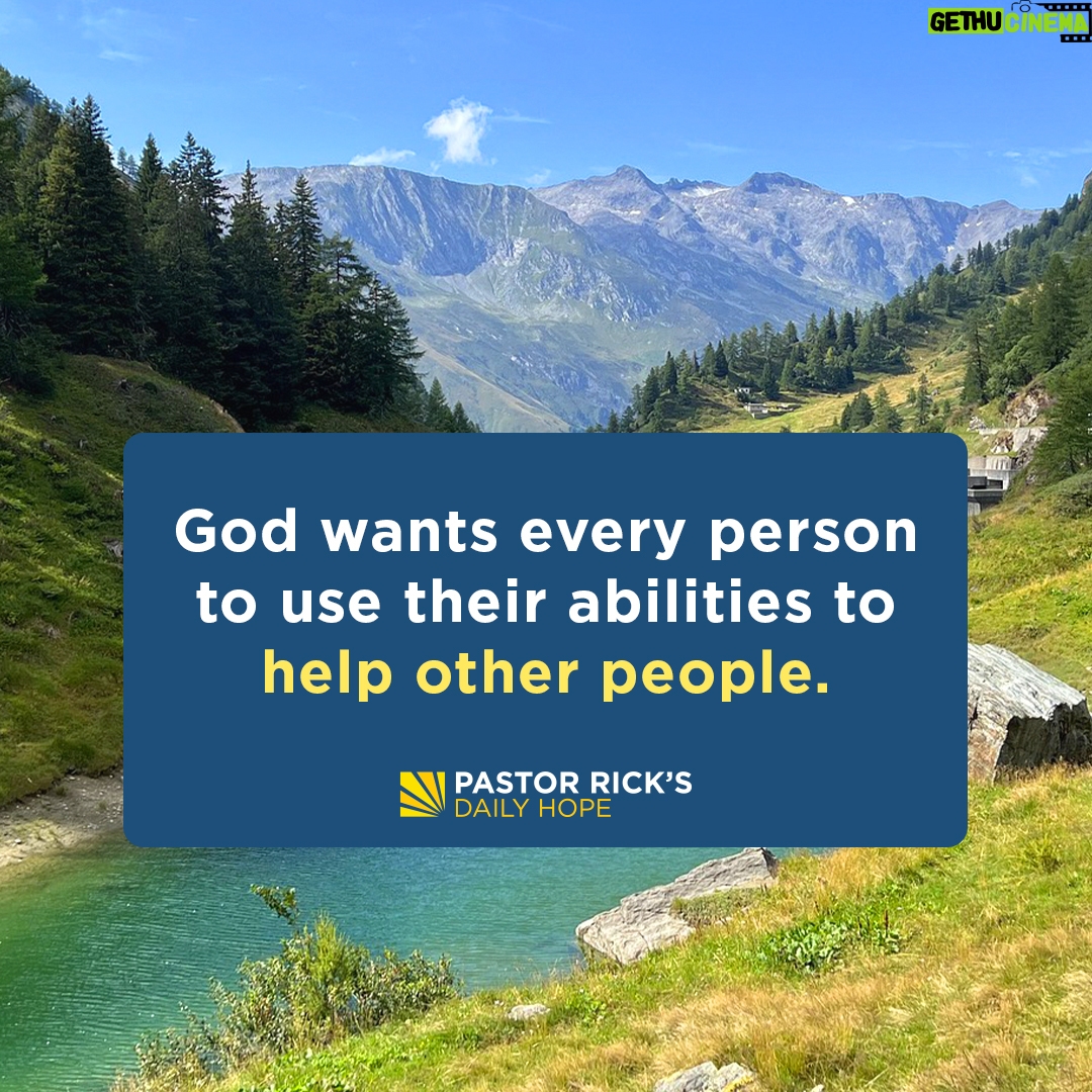 Rick Warren - 2.9K Likes - Here’s the key to success: Build on your strengths so that your weaknesses become irrelevant.
Discover more in today’s #DailyHope devotional. Click the link in profile or visit http://bit.ly/pastorrick.