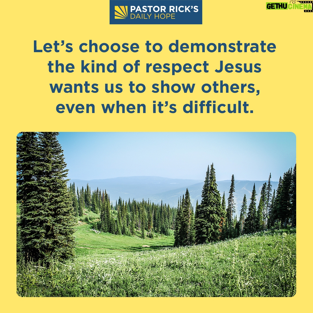 Rick Warren - 1.9K Likes - You can be right about an issue, but if you aren’t speaking the truth to people in love, you’re not following what the Bible says.
Discover more in today’s #DailyHope devotional. Click the link in profile or visit http://bit.ly/pastorrick.