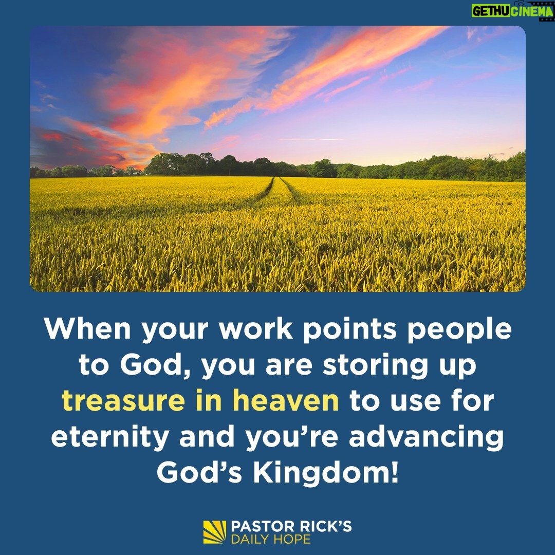 Rick Warren - 2.5K Likes - The new missionaries are business people. Many countries won’t let a missionary in, but they will gladly welcome your business. Find out how to use your business for the one thing that will outlast everything else in today’s #DailyHope devotional. Click the link in profile or visit http://bit.ly/pastorrick.