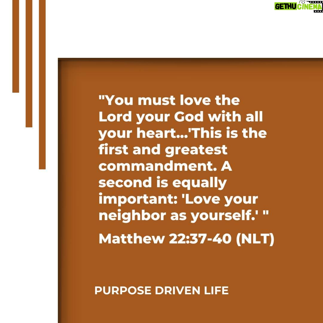 Rick Warren - 2.2K Likes - Four of the Ten Commandments deal with our relationship to God while the other six deal with our relationships with people. But all ten are about relationships!
Learn More: http://purposedriven.com
#PurposeDrivenLife