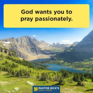 Rick Warren Instagram - When you’re desperate, that’s not the time for a rote, predictable prayer. It’s time for a passionate one, as you’ll discover in today’s #DailyHope devotional. Click the link in profile or visit http://bit.ly/pastorrick.