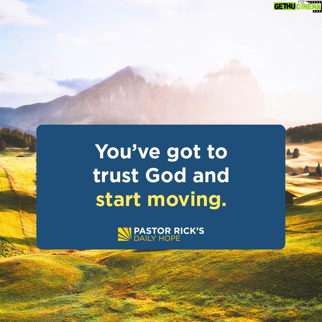 Rick Warren - 2.9K Likes - How have your fears kept you from moving forward in life? In today’s #DailyHope devotional, Pastor Rick explains God’s antidote to fear. Click the link in profile or visit http://bit.ly/pastorrick.