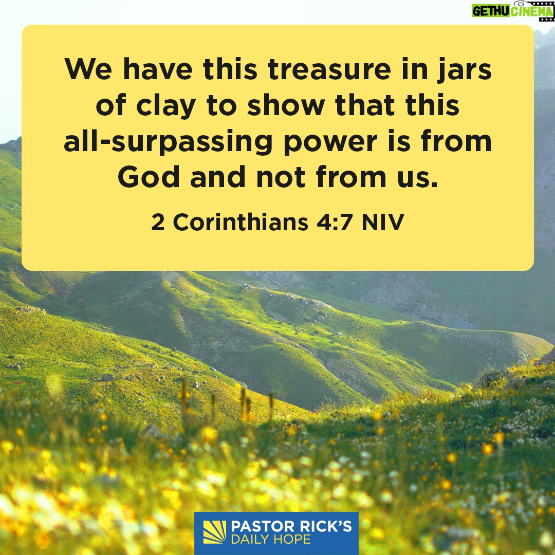 Rick Warren - 2.1K Likes - If you’re struggling to find balance in your life, then you need to admit that you’re not God, you don’t have all the answers, and you can’t do everything.
Discover the difference it makes in today’s #DailyHope devotional. Click the link in profile or visit http://bit.ly/pastorrick.
