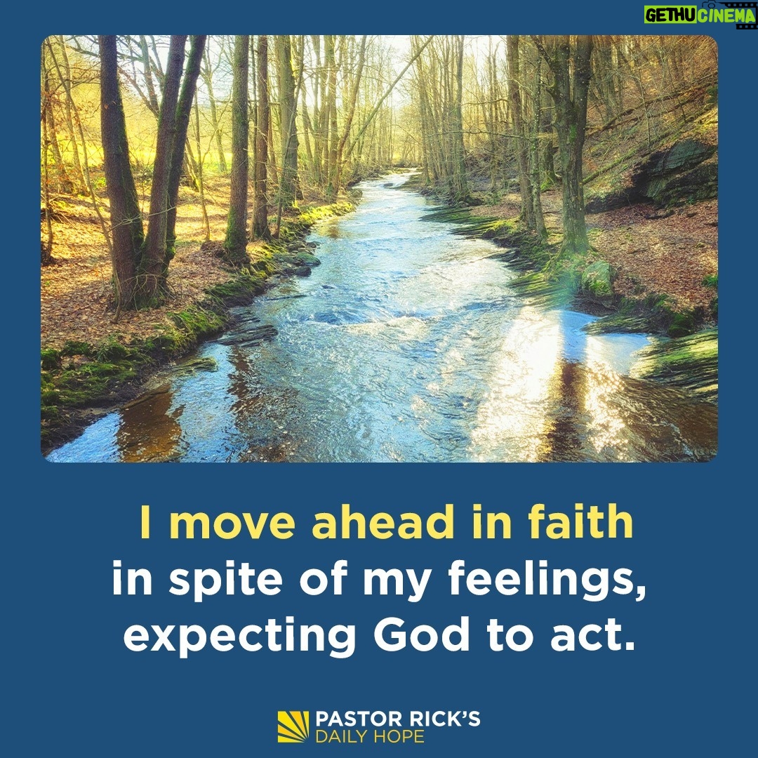 Rick Warren - 2.9K Likes - Sometimes God will call you to make a sacrifice, and you may feel like saying, “I don’t feel like it.” Find out how to respond in faith instead so you don’t miss God’s blessing in today’s #DailyHope devotional. Click the link in profile or visit http://bit.ly/pastorrick.